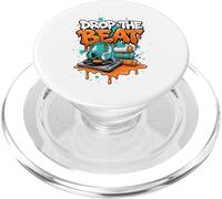 Drop The Beat Street Art DJ Headphones Turntable Vinyl PopSockets PopGrip for MagSafe