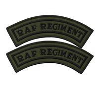 Drop Zone RAF Regiment Mud Guard Shoulder Titles-Pair