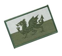 Drop Zone Welsh 3 Colour MTP Green Hook and Loop Flag