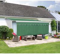 Dropdown Green Valance 1m Drop Primrose Awnings Green 6m