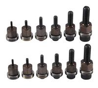 Dropfree 12Pcs Hand Rivet Nut Head Nuts Simple Installation Manual Riveter Rivnut Tool Accessory for Nuts M3 M5 M6 M8 M10