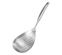 Dropfree 15 Inch Skimmer Slotted Spoon 304 Stainless Steel Large Skimmer Ladle Strainer Spoon Kitchen Colander Spoon for Cooking, Frying, Draining