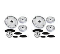 Dropfree 2X Cooker Hat Set Stove Lid Upgraded, Oven Gas Hob Burner Crown Flame Cap, Gas Burner Flame Cap