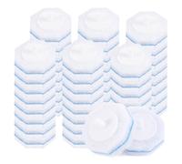 Dropfree 50 PCS Disposable Toilet Brush Replacement Upgraded Toilet Cleaning System Refill Heads Flushable Refills for Toilet