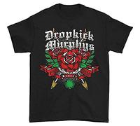 Dropkick Murphys Mens Rose Tattoo Tee T-Shirt Black Size 3XL