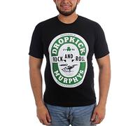 Dropkick Murphys - Mens Shamrock and Roll Caps T-Shirt, XXX-Large, Black