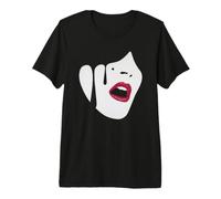 Droplet Face Black Modern Design Premium T-Shirt