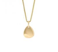 Droplet Tag Gold Plated Silver Diamond Pendant P5208 - Exclusive - Recycled Sterling Silver / Gold Plated / Diamond