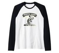 Dropped Again Golf | Golf Ball Drop Humor Penalty Stroke Raglan Baseball Tee