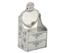 Dropped Tooth Keepsake Storage Box, Cute Metal Drawer Type Dental Storage Box Fashionable Appearance Tooth Fairy Gifts for Girls Boys(Tin Color)