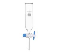 Dropping Funnel, 100ml, Cylindrical - Open top with PTFE Key Stopcock - Borosilicate Glass - Eisco Labs