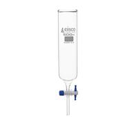Dropping Funnel, 500ml, Cylindrical - Open top with PTFE Key Stopcock - Borosilicate Glass - Eisco Labs