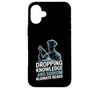 Dropping Knowledge & Sodium Alginate Beads Culinary Science Case for iPhone 16 Plus