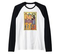 Dropping Rocks, 14th Century Codex Manesse Raglan Baseball Tee