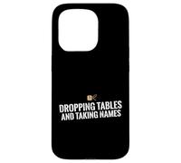 Dropping Tables And Taking Names Database SQL Engineer Case for iPhone 15 Pro