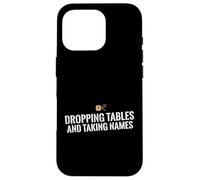 Dropping Tables And Taking Names Database SQL Engineer Case for iPhone 16 Pro