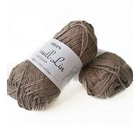 Drops Bomull-Lin 05 UNI Brown Cotton Linen Yarn