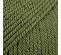 Drops Daisy 100% Merino Wool Yarn for Knitting and Crocheting, 3 or Light, DK, Leight Worsted Weight, 1.8 oz 120 Yards per Ball 1 * 50g (17 Moss Green)