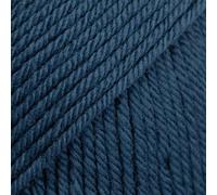 Drops Daisy 100% Merino Wool Yarn for Knitting and Crocheting, 3 or Light, DK, Leight Worsted Weight, 1.8 oz 120 Yards per Ball 1 * 50g (19 Navy Blue)