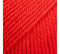 Drops Daisy 100% Merino Wool Yarn for Knitting and Crocheting, 3 or Light, DK, Leight Worsted Weight, 1.8 oz 120 Yards per Ball 1 * 50g (20 red)