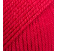 Drops Daisy 100% Merino Wool Yarn for Knitting and Crocheting, 3 or Light, DK, Leight Worsted Weight, 1.8 oz 120 Yards per Ball 1 * 50g (21 Crimson red)