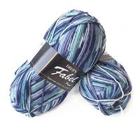 DROPS Fabel 522 PRINT Turquoise Blue