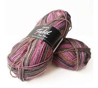 Drops Fabel Long Print - Wooden Rose (655)
