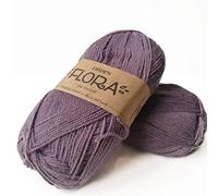 DROPS Flora 09 UNI Amethyst 4 ply Alpaca and Wool Knitting and Crochet Yarn