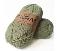 DROPS Flora 16 UNI Pistachio 4 ply Alpaca and Wool Knitting and Crochet Yarn
