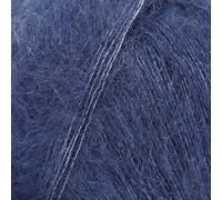 DROPS Design Fluffy Mohair Kid-Silk Yarn Kid Silk 28 – 2-ply Lace 210m/25g – Navy Blue