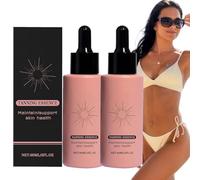 Drops Tanning Drops for Drinking - Natural UV-Free Tan from Inside, Streak-free Shine without Orange Paint, Nourishing Formula for Smooth, Radiant Skin, For All Skin Types, Pack of 2