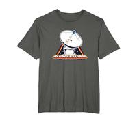 Dropzone Retro Video Game Blunderstorm Radio Telescope T-Shirt, Men's Big and Tall, Asphalt Grey, 5X Tall