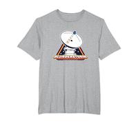 Dropzone Retro Video Game Blunderstorm Radio Telescope T-Shirt, Men's Big and Tall, Heather Grey, 6X Tall