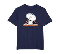 Dropzone Retro Video Game Blunderstorm Radio Telescope T-Shirt, Men's Big and Tall, Navy Blue, 3X Tall