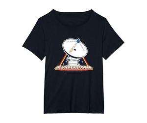 Dropzone Retro Video Game Blunderstorm Radio Telescope T-Shirt, Women's Plus, Black, 1X