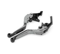 Drovian Hydraulic Brakes Motorycle Foldable Extendable Front Rear Brake Lever Adjustable Hand for Honda for Forza(Silver)