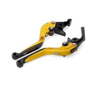 Drovian Hydraulic Brakes Motorycle Foldable Extendable Front Rear Brake Lever Adjustable Hand for Honda for Forza(Gold)