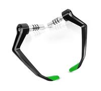 Drovian Hydraulic Brakes Universal Motorcycle 7/8" 22mm Handlebar Brake Clutch Levers Protector Guard Handguards Hand(Green 1 Pair)