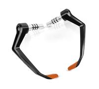 Drovian Hydraulic Brakes Universal Motorcycle 7/8" 22mm Handlebar Brake Clutch Levers Protector Guard Handguards Hand(Orange 1 Pair)