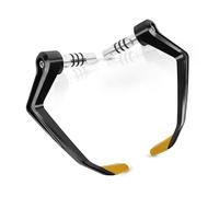 Drovian Hydraulic Brakes Universal Motorcycle 7/8" 22mm Handlebar Brake Clutch Levers Protector Guard Handguards Hand(Yellow 1 Pair)
