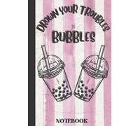 Drown Your Troubles In Bubbles: Boba Gifts For Teens │ Vintage Pink Striped Notebook │ Retro Bubble Tea Journal │ Boba Milk Tea │ Retro Boba Tea ... Gifts │ Retro Pink Candy Stripe Notebook │