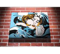 Drowning Girl Roy Lichtenstein Gallery Framed Canvas Art Picture Print
