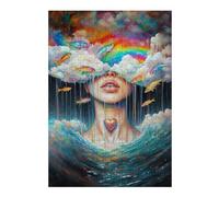 Drowning in Dreams Themed Jigsaw Puzzle for Adults, 300 PCS