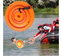 Drowning Prevention Disc for Lake River Emergency Rescue Frisbee Portable Water Rescue Board Fluted Rescue Disc for Easy Grip Equipment Bag