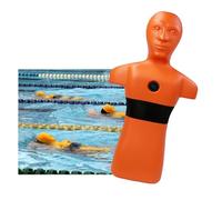 Drowning Prevention Teaching Tools,Fire Training Model,Water Training Dummy,Pool Lifesaving Model with 3 Inlet Holes,Full Load 50kg