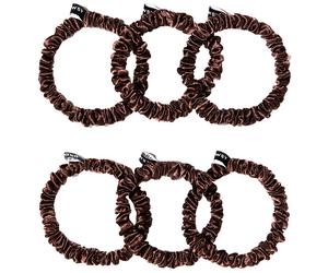 Drowsy - Cocoa Glow Skinny Scrunchie - Hair Ties - silk
