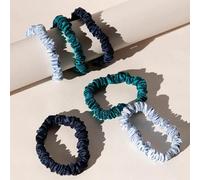 Drowsy Skinny Scrunchie Set Blue & Green
