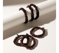 Drowsy Skinny Scrunchie Set Cocoa Glow