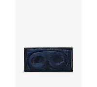 Drowsy Sleep Co Womens Drowsy Sleep Co Brand-Embroidered Padded Silk Sleep Mask Midnight Blue 1 Size