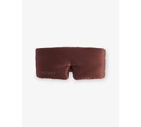 Drowsy Sleep Co Womens Drowsy Sleep Co Logo-Embroidered Padded Silk Sleep Mask Cocoa Glow